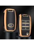 TPU Sleutelhoesje voor Kia goud B3