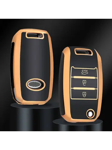 TPU Sleutelhoesje voor Kia goud B3