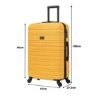 BlockTravel reiskoffer - M - TSA-slot - 74L