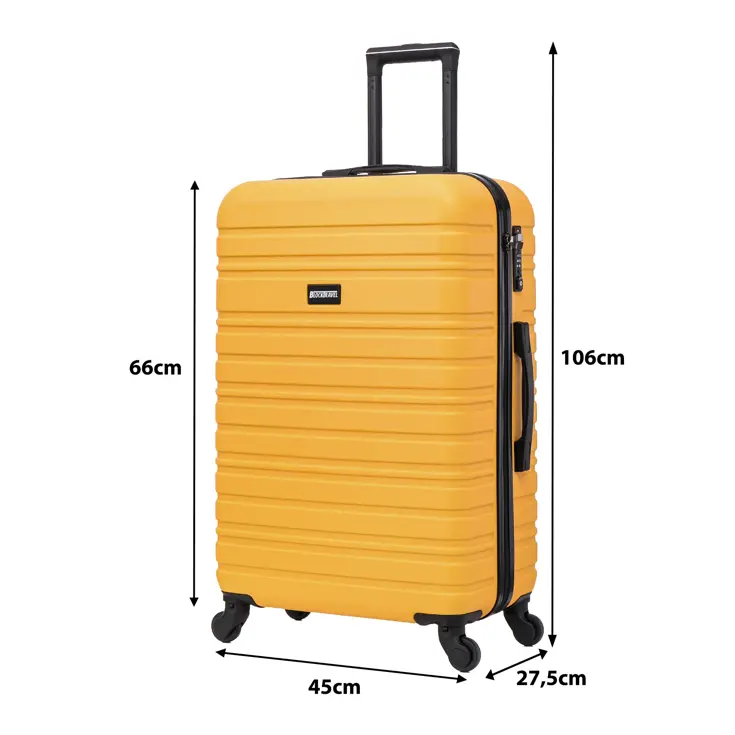 Reiskoffer M ABS 74L met TSA-slot en 360° wielen