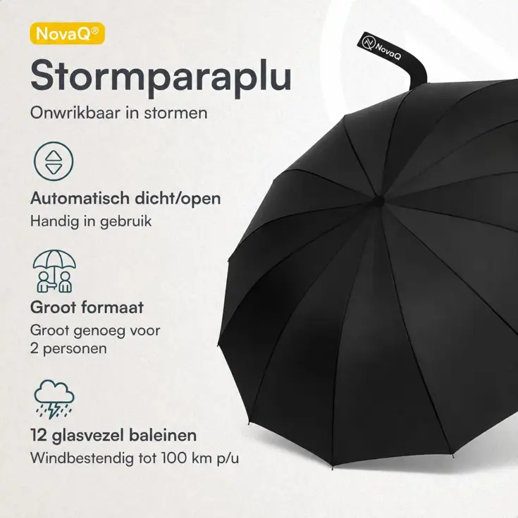 Stormparaplu met Hoes