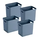 Sigma home - Opbergbox - 25L blauw - 4-delig