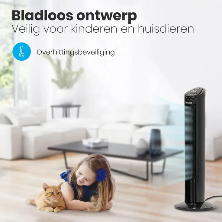 Torenventilator – 74cm – Zwart