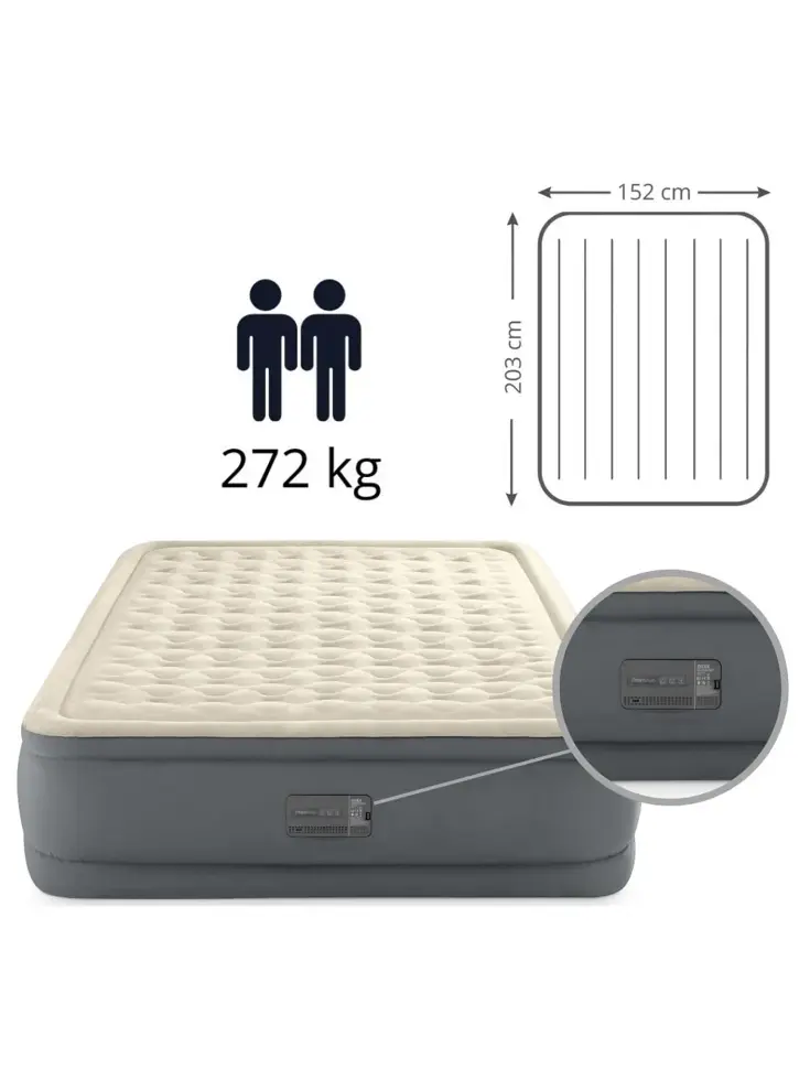 Luchtbed - Intex - 2P - 152x203 + Pomp