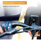 Telefoonhouder Fiets +Powerbank 10000 mAh