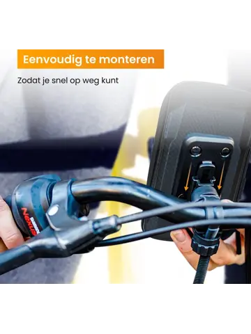 Telefoonhouder Fiets +Powerbank 10000 mAh