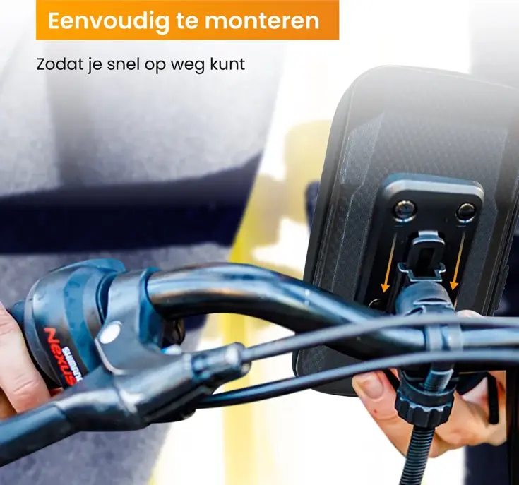 Telefoonhouder Fiets +Powerbank 10000 mAh