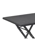 Bistrotafel 62x62cm - zwart - houtlook
