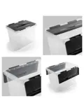 Onyx opbergbox transparant 15L- 3 delig