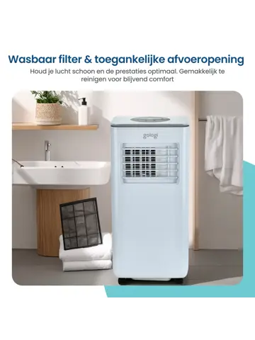 3-in-1 Mobiele Airco met Wifi en App - 9.000 BTU/h