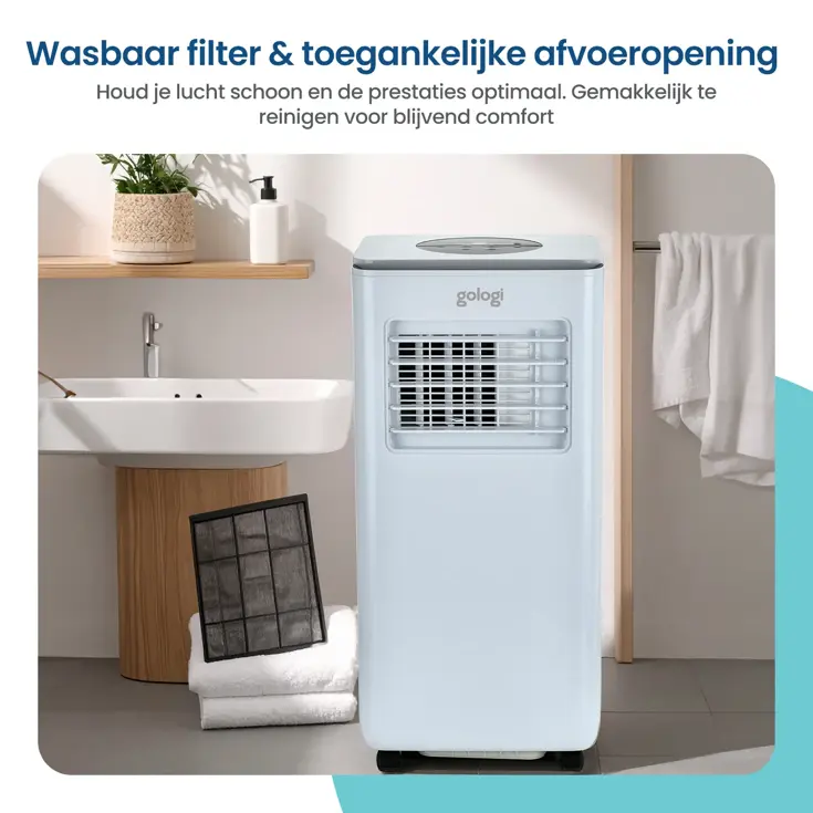 3-in-1 Mobiele Airco met Wifi en App - 9.000 BTU/h