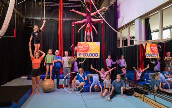 In Groningen wint Stichting Jeugdcircus Santelli 10.000 euro van het ANWB Fonds