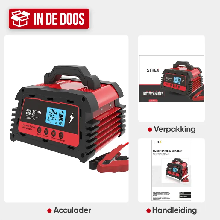 Industriele Acculader 12/24V - 5/10/25A