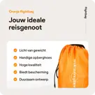 Flightbag vliegtuighoes TSA slot 60–90L – Oranje