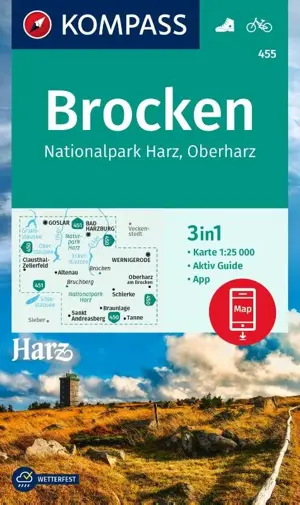 Kompass wandelkaart 455 Brocken NP Harz