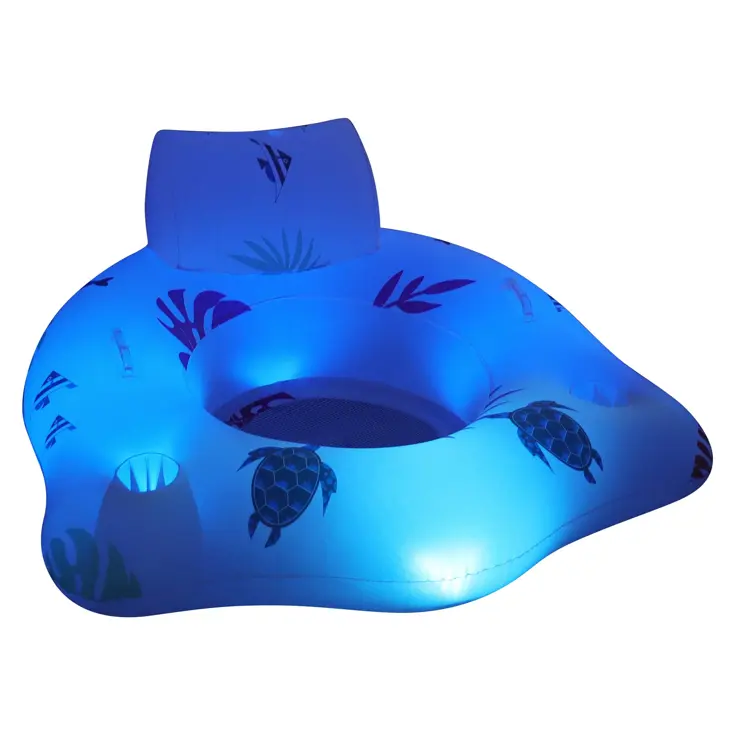 Opblaasbare Solar Sofa met RGB verlichting
