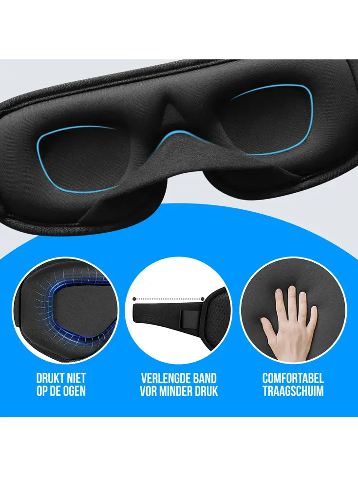 Strex Luxe Slaapmasker - 3D Ergonomisch