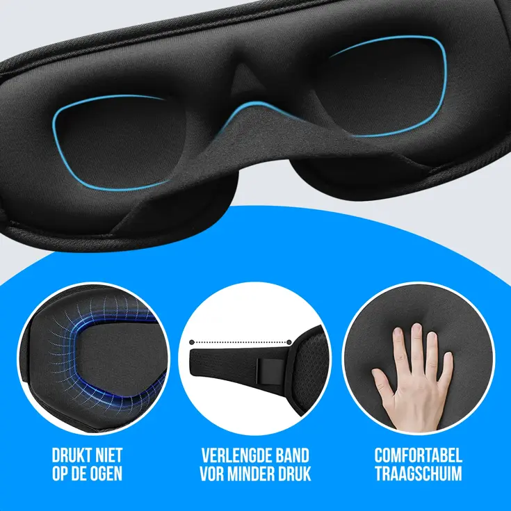 Strex Luxe Slaapmasker - 3D Ergonomisch