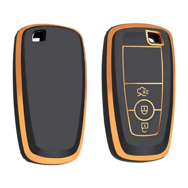 TPU Sleutelhoesje voor Ford goud B3