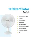 Tafelventilator 30 cm - 3 snelheden - 40 Watt
