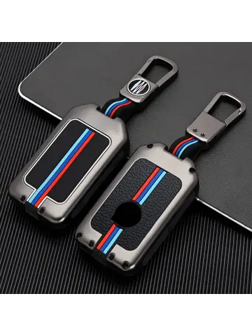 Metalen Sleutelhoesje voor Volvo grijs VOLVO