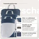 Compressie Packing Cubes – 6 stuks – N Blauw