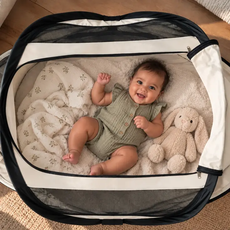 BabyBox Campingbedje - baby tentje - 50% UV