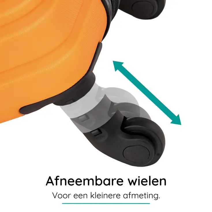 Kofferset S ABS 39L met TSA-slot en 360° wielen