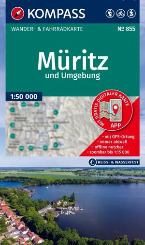 Wandelkaart WK855 Müritz und Umgebung
