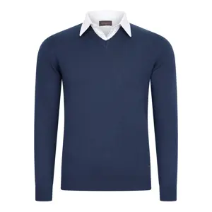 Heren Mock Pullover Cappuccino Italia