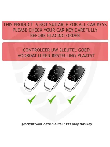 TPU Sleutelhoesje voor Mercedes clear 24