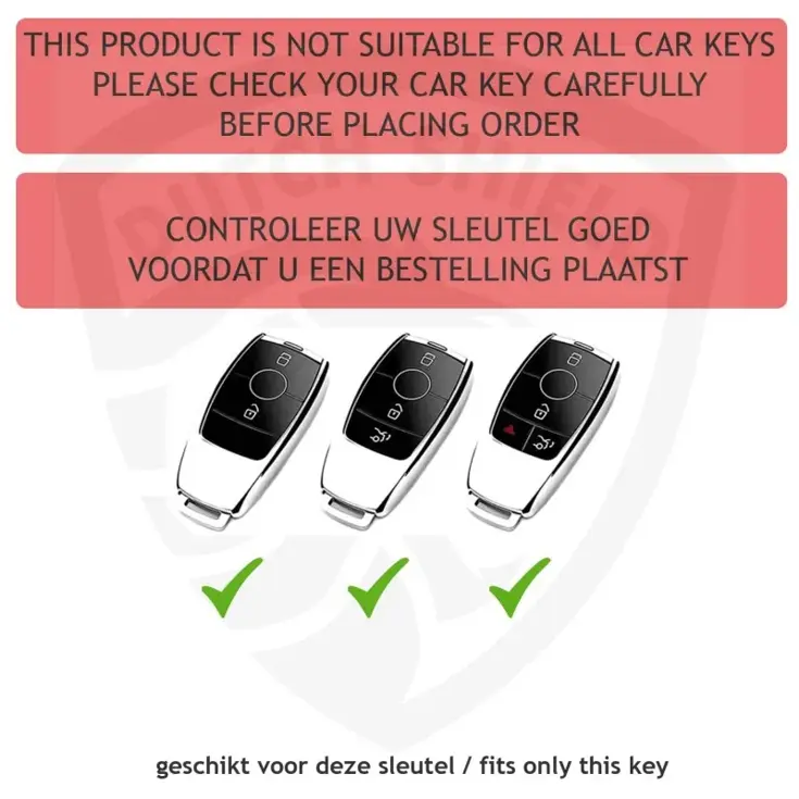 TPU Sleutelhoesje voor Mercedes clear 24