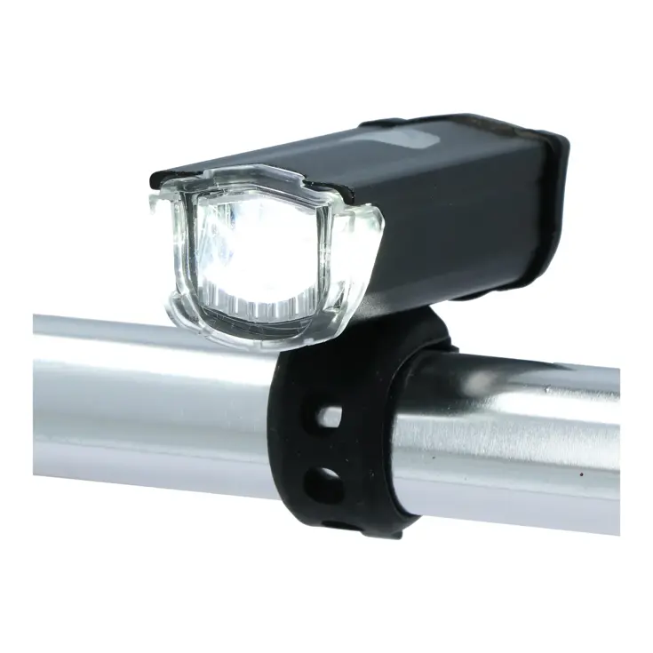 Oplaadbaar USB voorlicht met 200 lumen LED