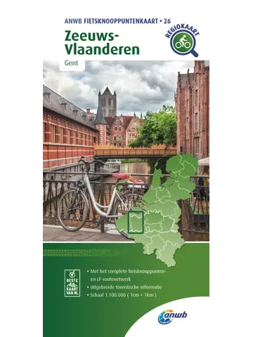 ANWB Knooppuntenkaart 26 Zeeuws-Vlaanderen
