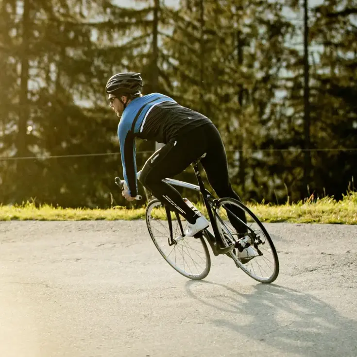 Fietsbroek met bretels WS heren