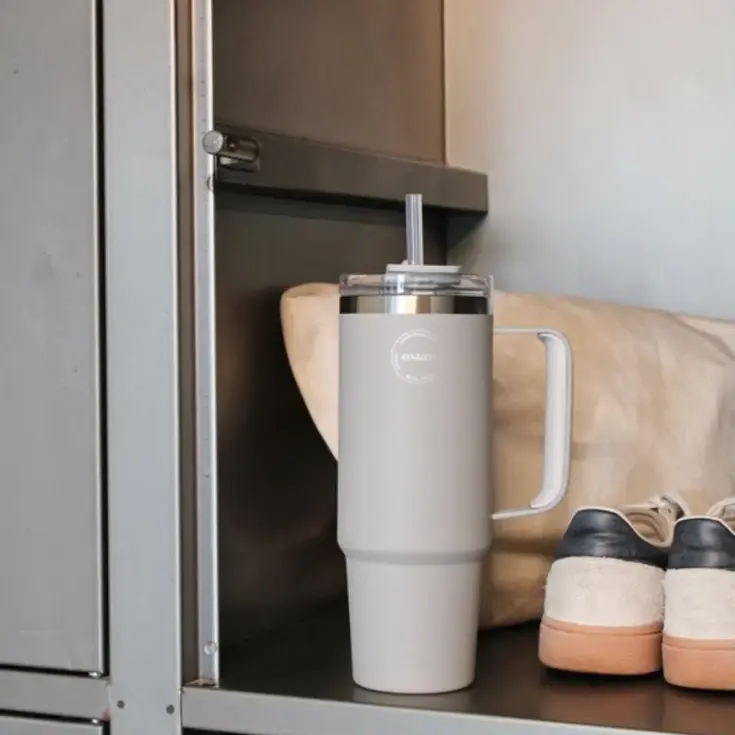 Thermosbeker AYA&IDA Thermocup with staw 885 ml