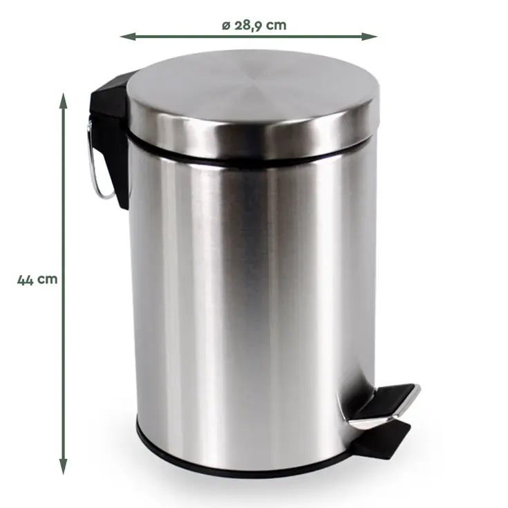 Pedaalemmer 20L – RVS Afvalbak