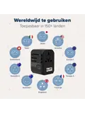Wereldstekker Universeel – USB C/A