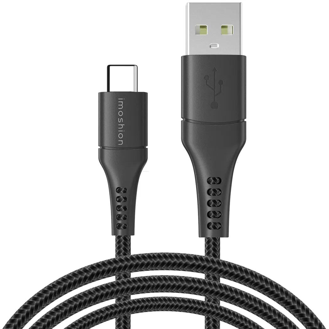 Imoshion  Braided USB-C naar USB kabel 3 meter  Zwart main product image