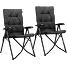 Campingstoel Luxe Duo – Draagtas – Zwart