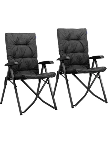 Campingstoel Luxe Duo – Draagtas – Zwart