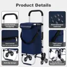 Packaway trolley - trapwielen - 40L