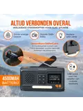 Noodradio Solar Opwindbaar - DAB+/FM - 4500mAh