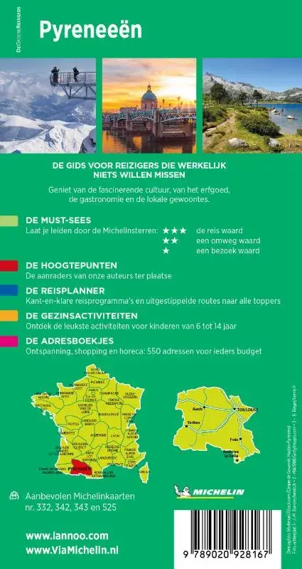 Michelin Reisgids Pyreneeën