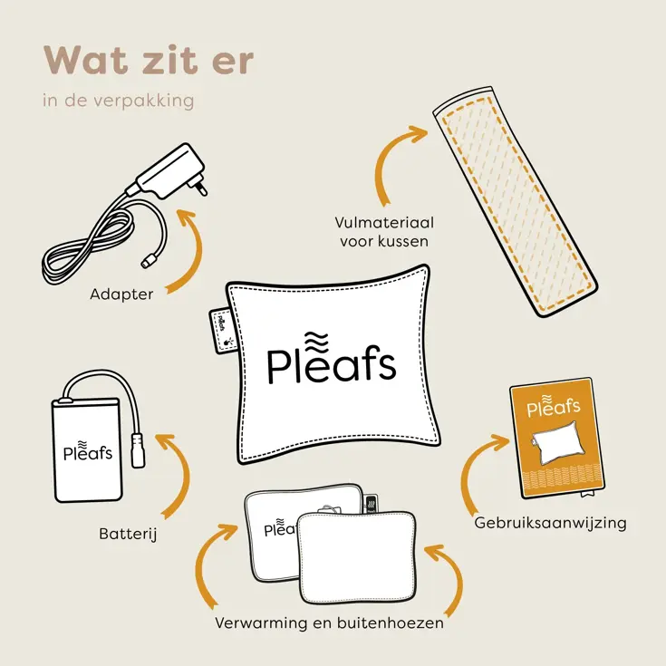 Pleafs Warmtekussen  45x45cm Boho