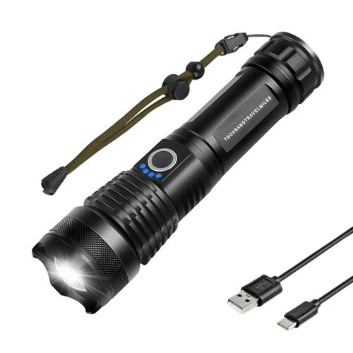 Zaklamp LED 3000 lumen oplaadbaar met USB-C