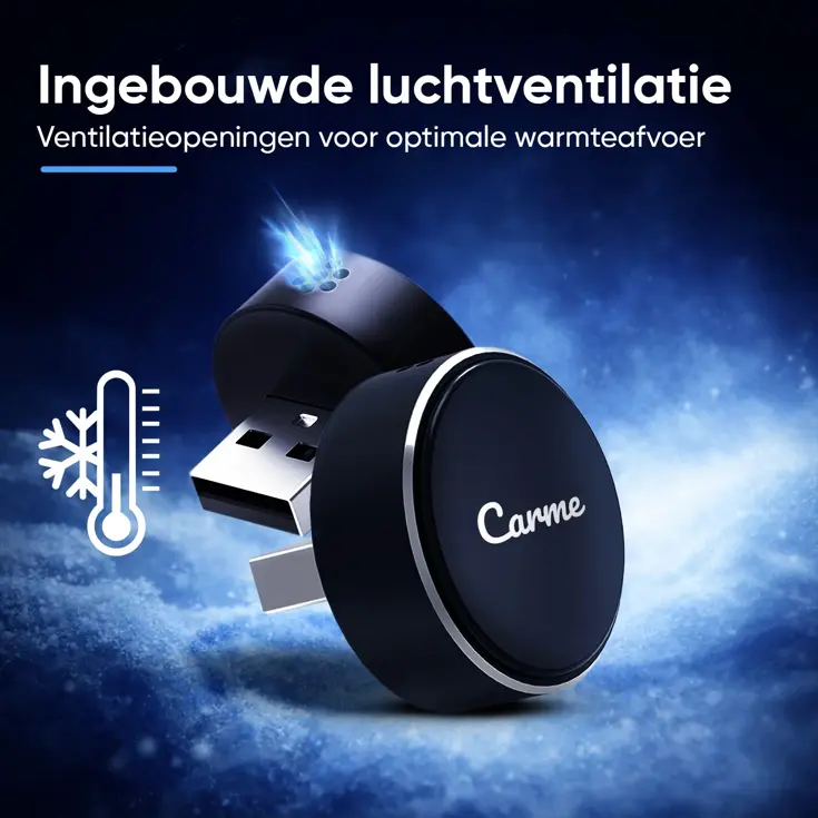 Mini 2-in-1 CarPlay & Android Auto Dongle V3 Rond