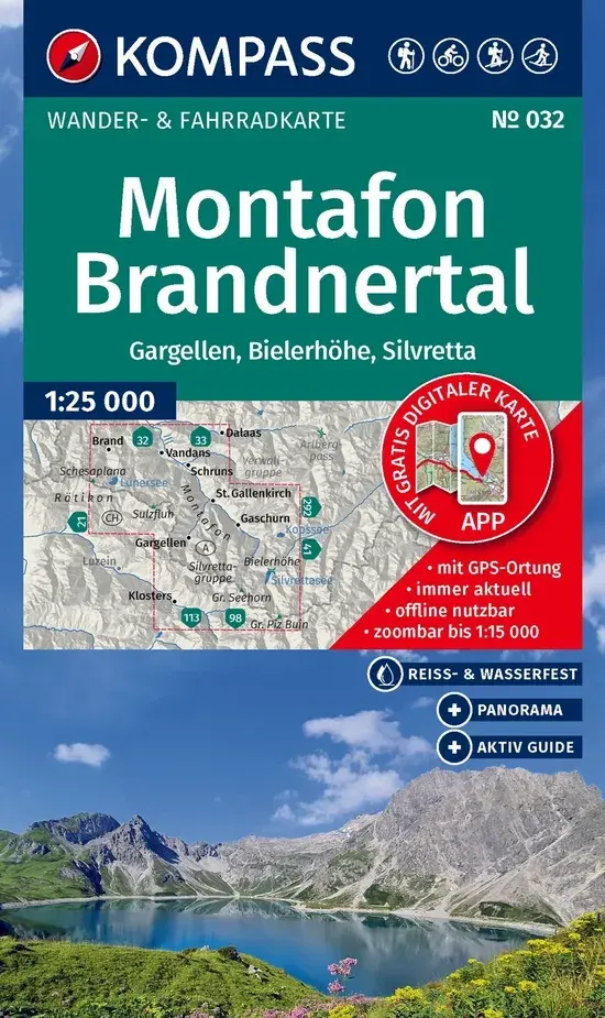Wandelkaart WK032 Montafon Gargellen