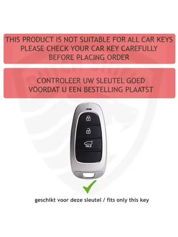 Metalen Sleutelhoesje voor Hyundai grijs J3