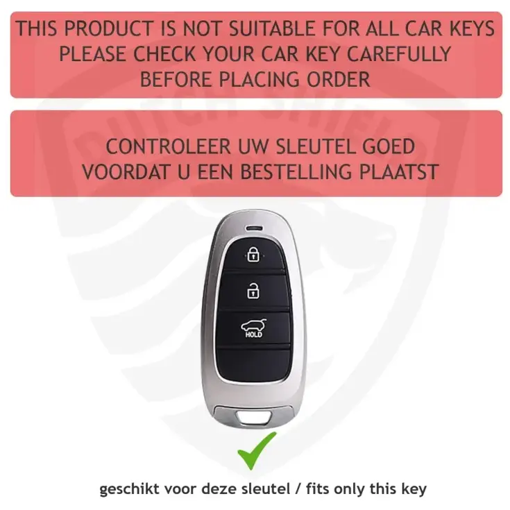 Metalen Sleutelhoesje voor Hyundai grijs J3